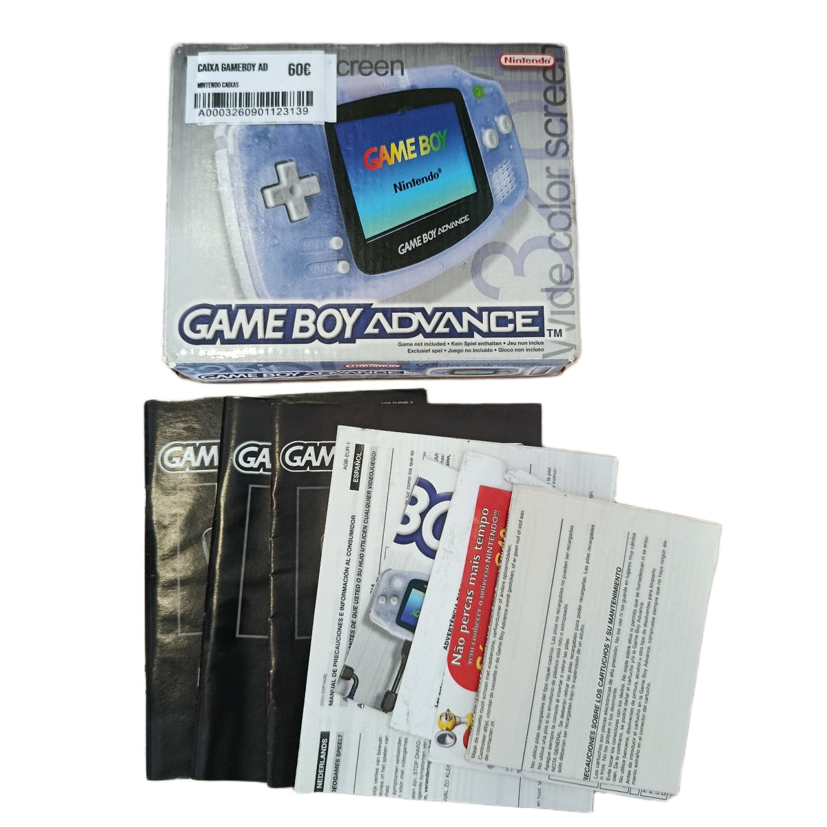 Caixa Gameboy Advance Glaciar *SEM CONSOLA*