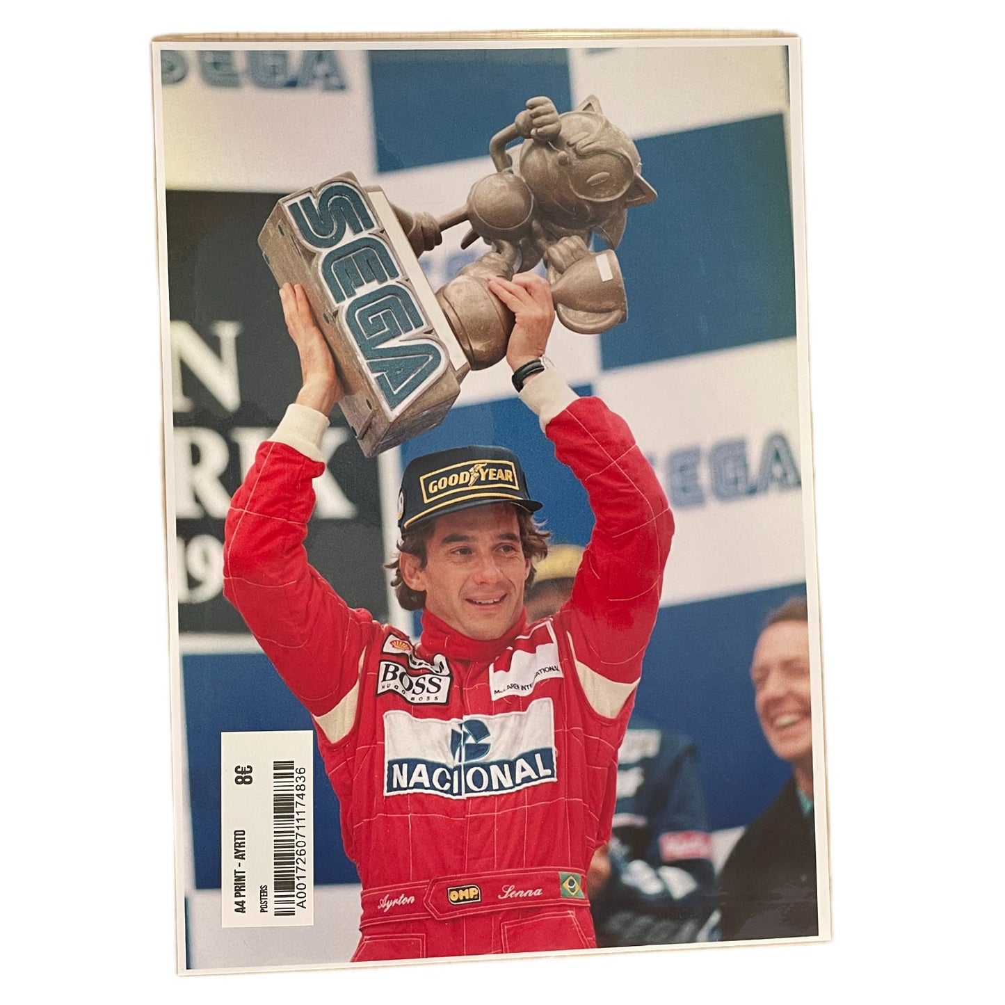 A4 Print - Ayrton Senna Sega