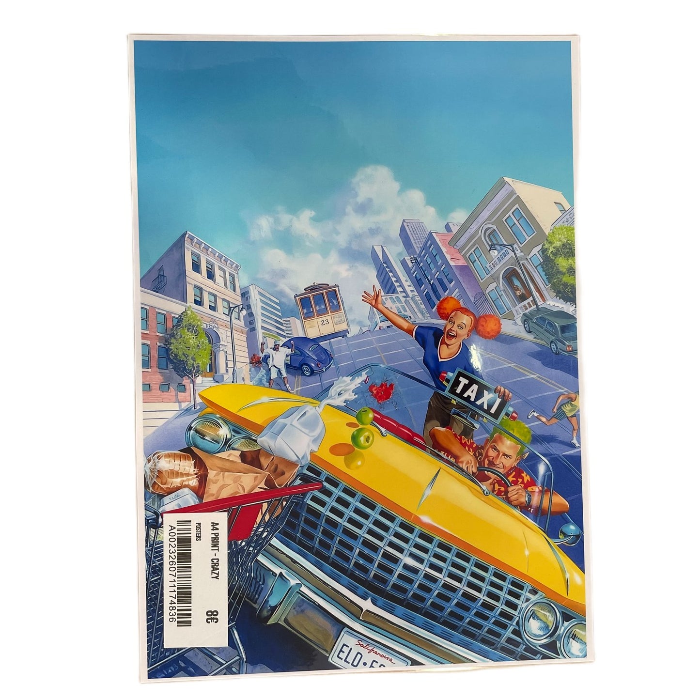 A4 Print - Crazy Taxi