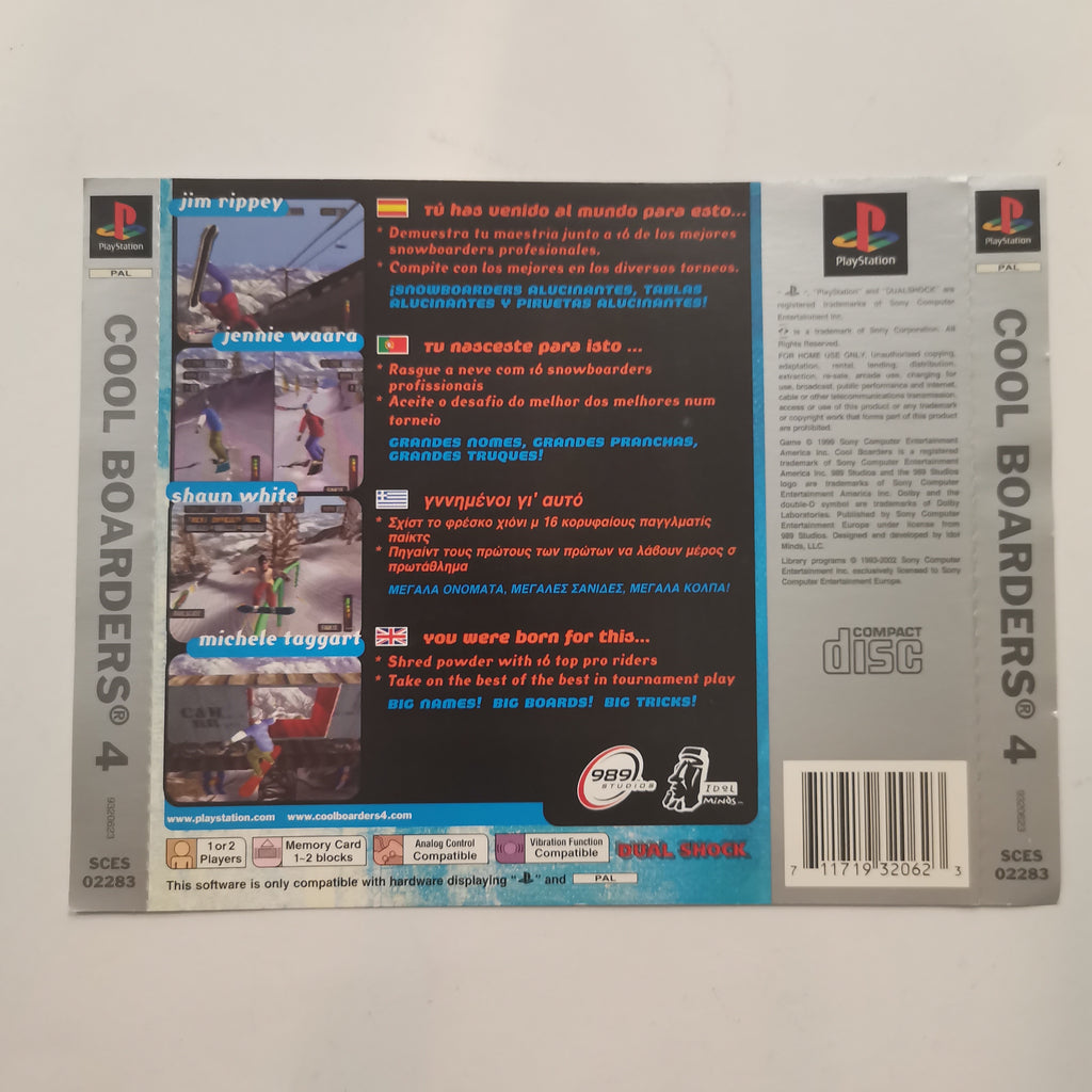 Cool Boarders 4: Backcover