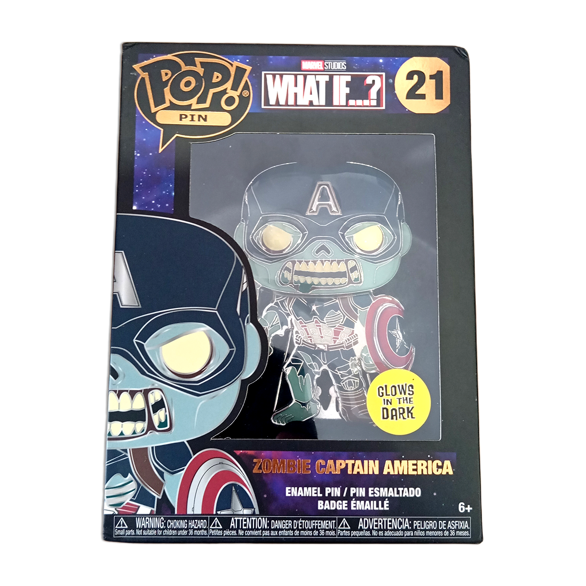 Zombie Captain America - Enamel