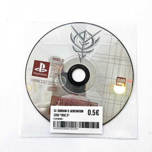 SD Gundam G Generation Zero *DISC 3*
