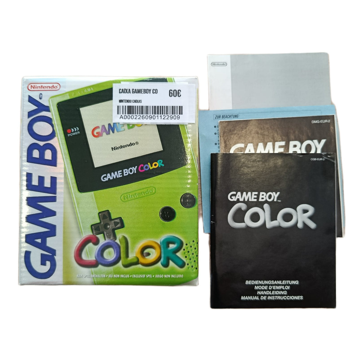 Caixa Gameboy Color Lime *SEM CONSOLA*