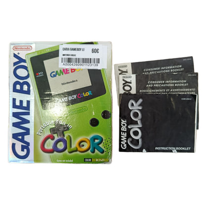 Caixa Gameboy Lime *SEM CONSOLA*