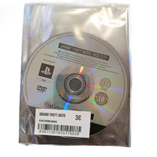 Grand Theft Auto: Vice City Box and manual