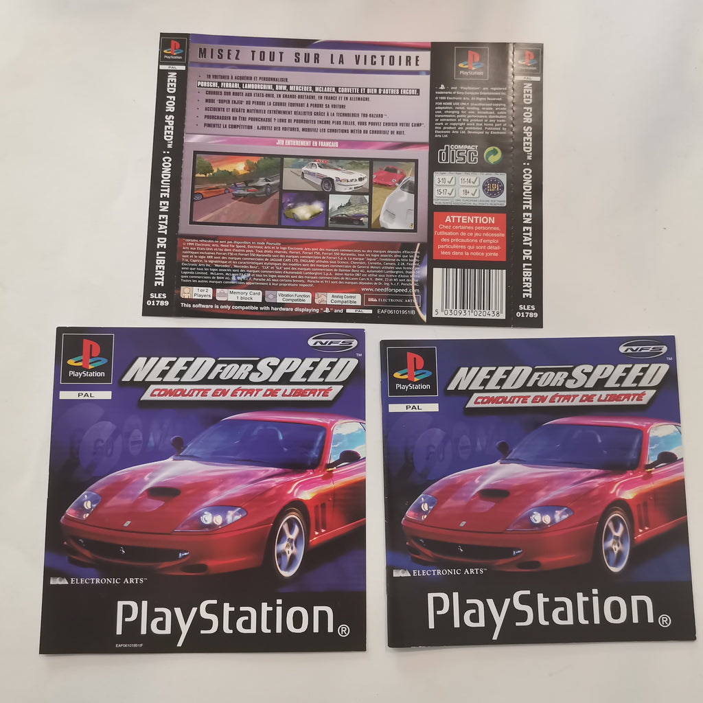 Need for Speed: Cover Backcover Manual