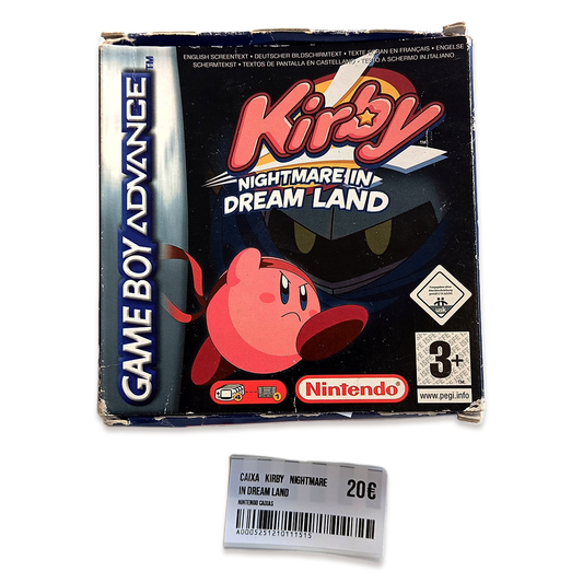 Caixa Kirby Nightmare in Dream Land