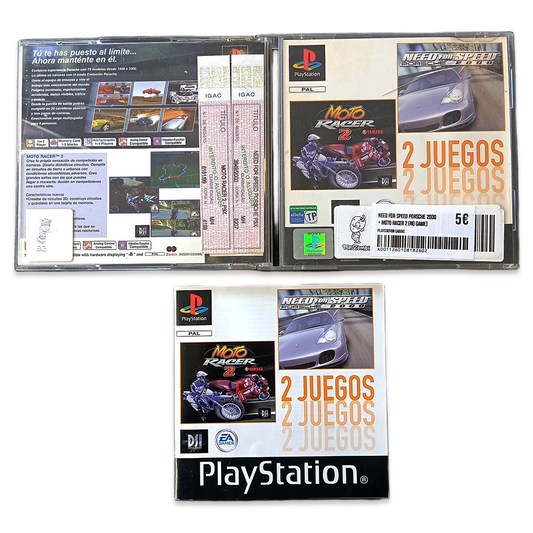 Need for Speed Porsche 2000 + Moto Racer 2 (NO GAME)
