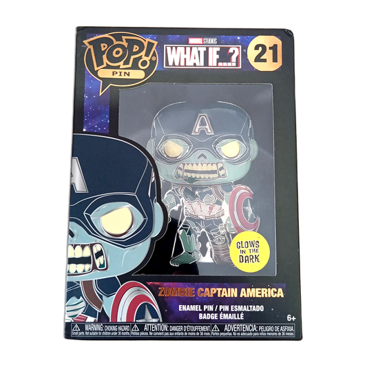 Zombie Captain America - Enamel